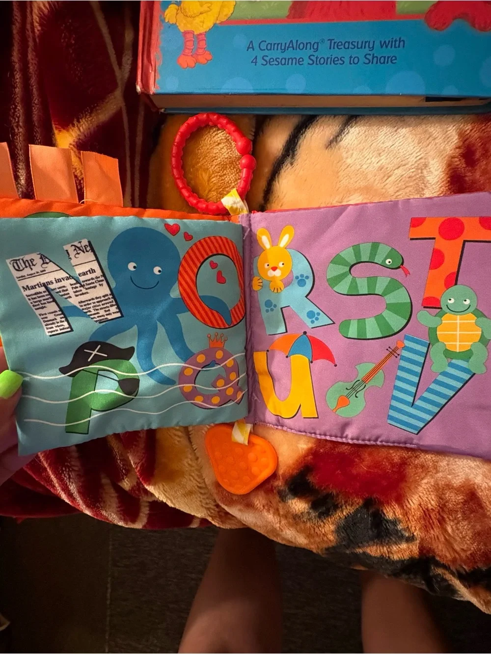 Sesame Street & Baby Learning Book Lot Elmo ABC Touch & Feel 4 Books